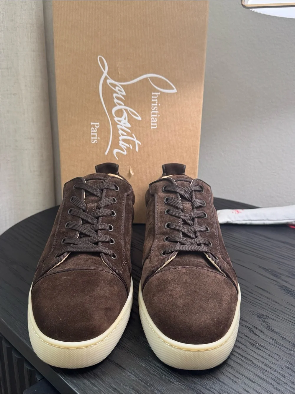 Christian Louboutin Rantulow Orlato Suede Brown Cosme 43.5 - Picture 2 of 8